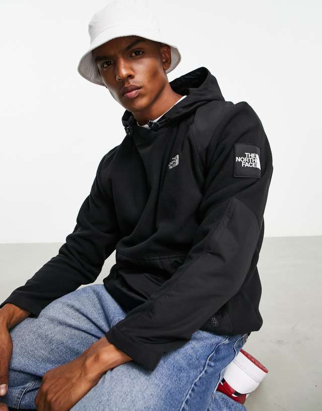 The North Face Phlego polar fleece hooded jacket in black