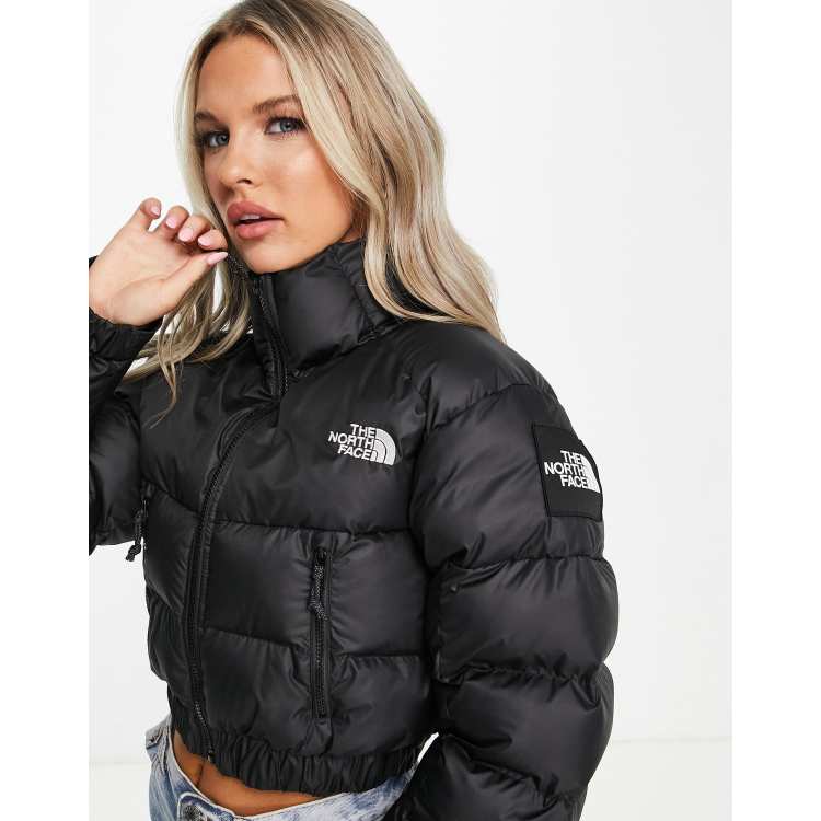 Womens cropped shop north face jacket