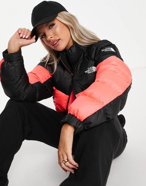 Red north face jacket on sale womens