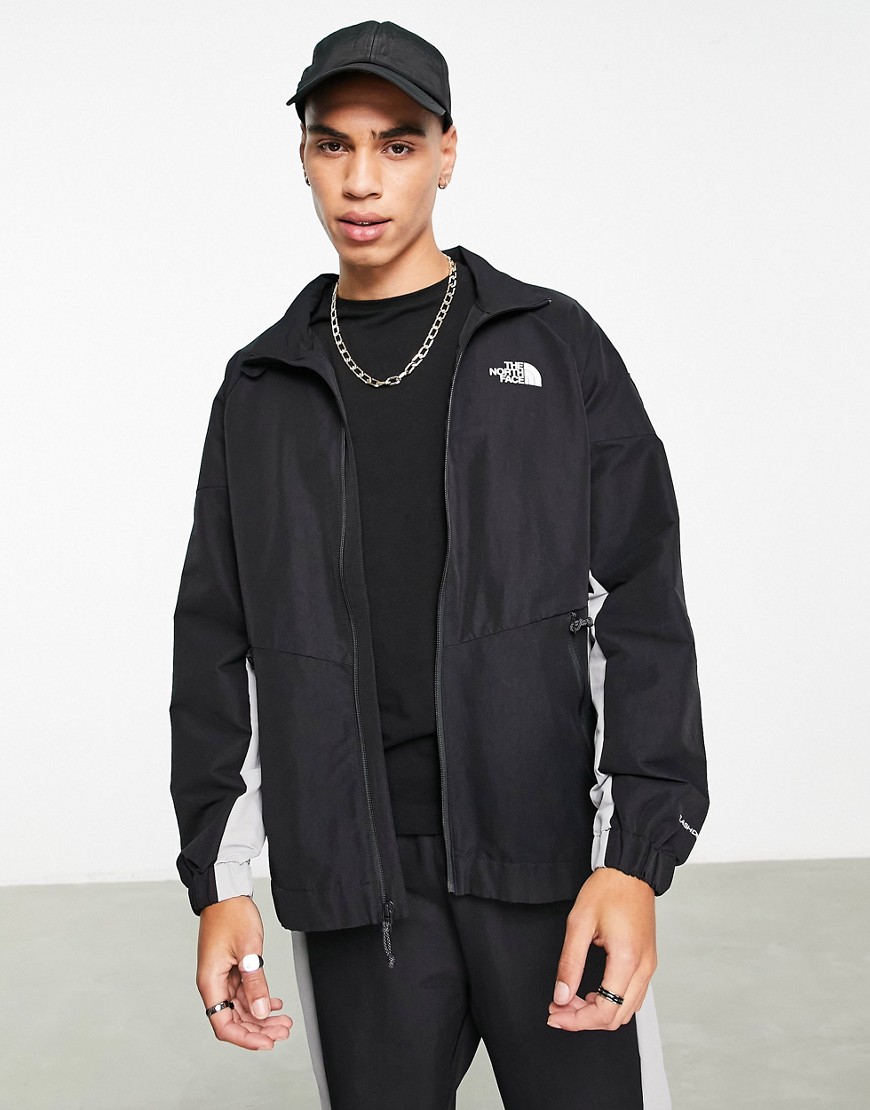The North Face Phlego Track jacket in black/gray