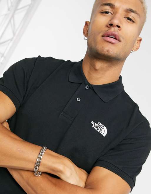 The North Face – Piquet – Czarna koszulka polo