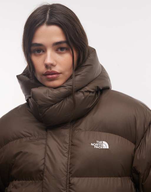 The North Face piumino oversize marrone scuro, 3 di 4