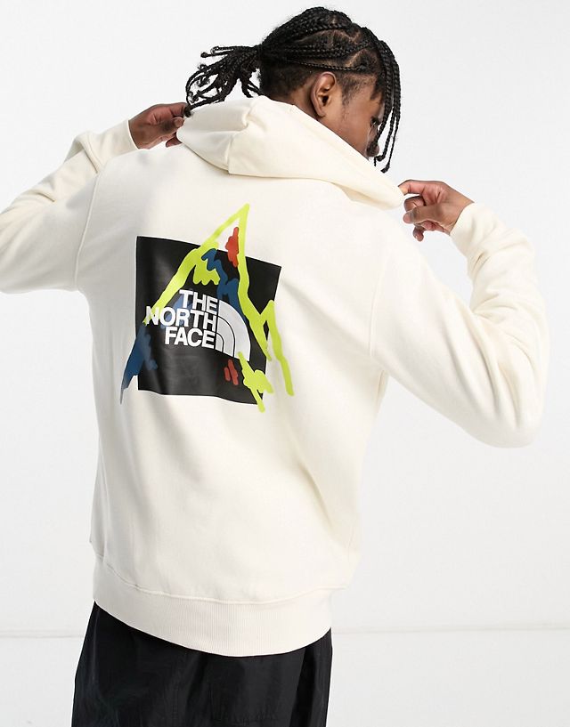 The North Face 'Places We Love' chest logo hoodie in off-white