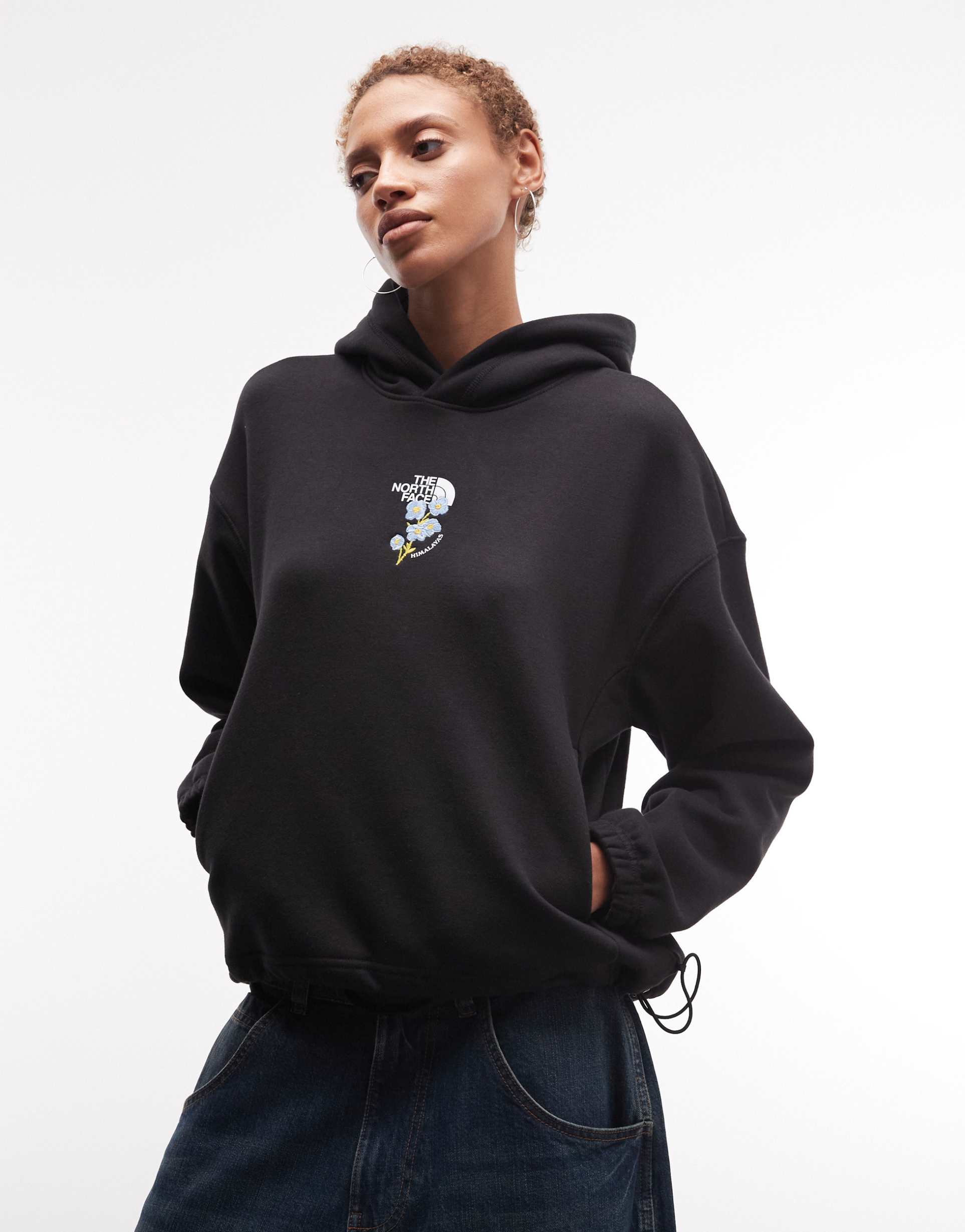 the north face places we love hoodie in black