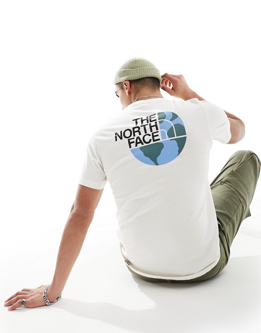 The North Face Planet dome t-shirt in white