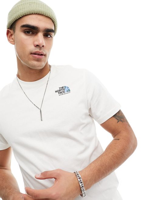 The North Face Planet dome t-shirt in white