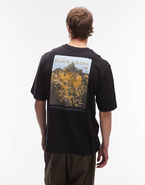 The North Face Plant and Flora backprint oversized t-shirt in black - view 1