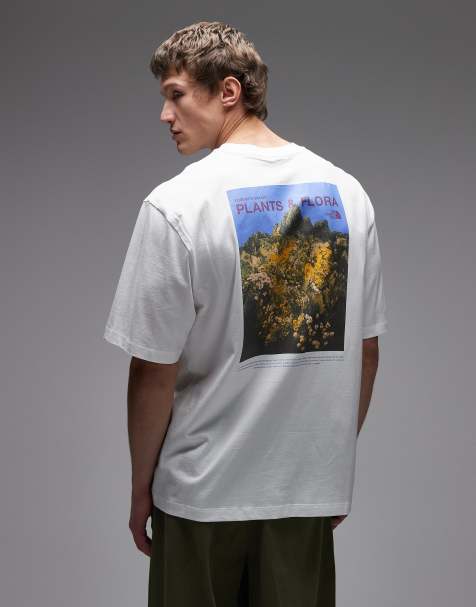 The North Face Plant and Flora backprint oversized t-shirt in white - view 1