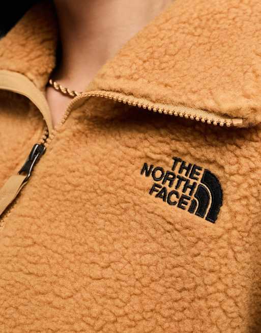 The North Face - Platte - Beige kraftig fleece med 1/4 lynlås, 3 af 4