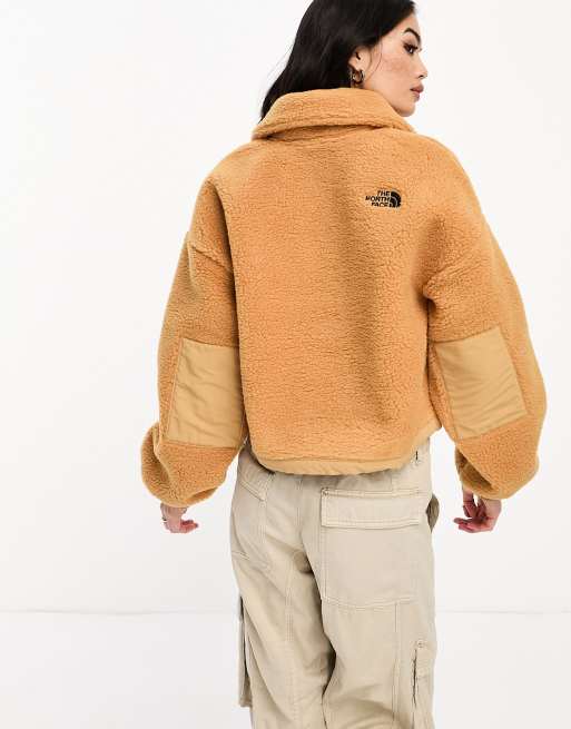 The North Face - Platte - Beige kraftig fleece med 1/4 lynlås, 4 af 4