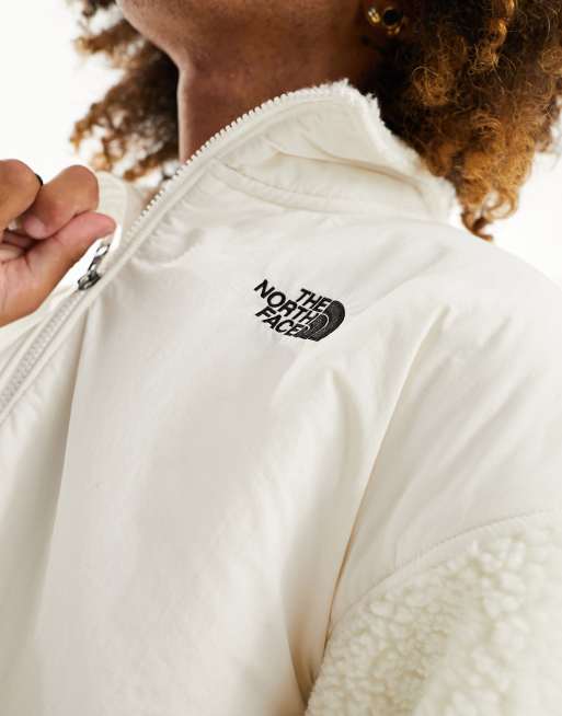 The North Face Platte High Pile heavyweight 1/4 zip fleece in off