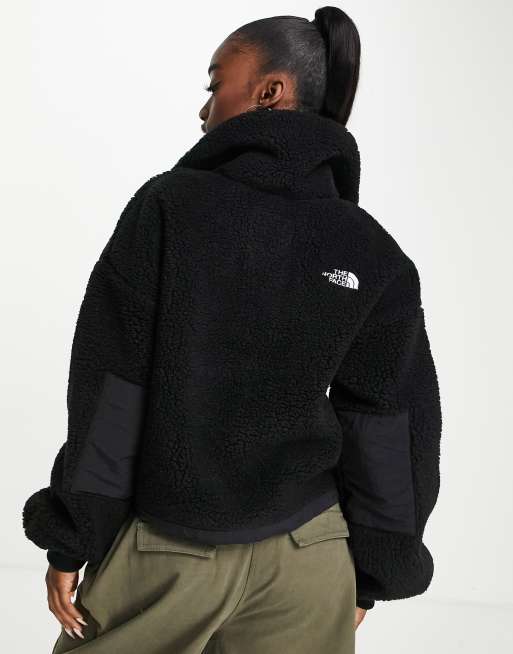 Crop sherpa quarter on sale zip