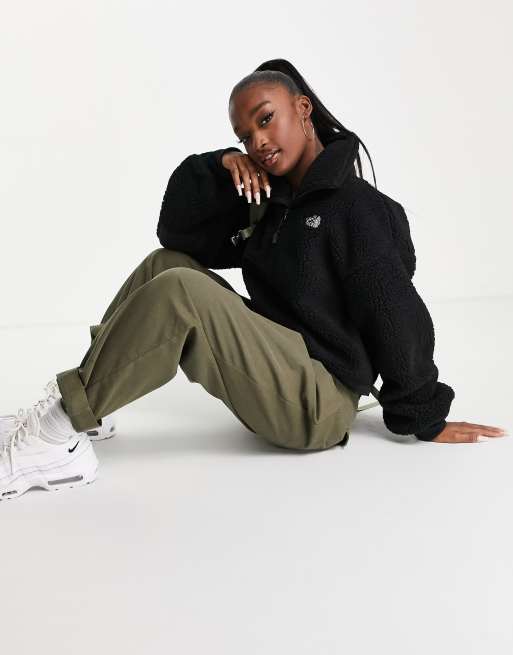 Cropped Sherpa Quarter Zip