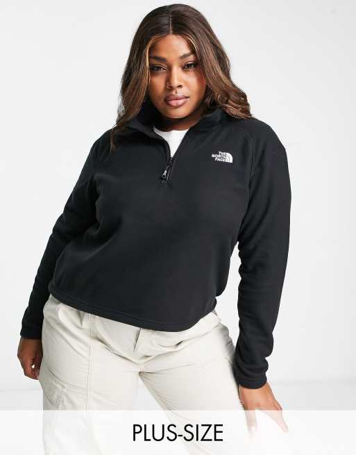 North face fleece hot sale jacket women's plus size