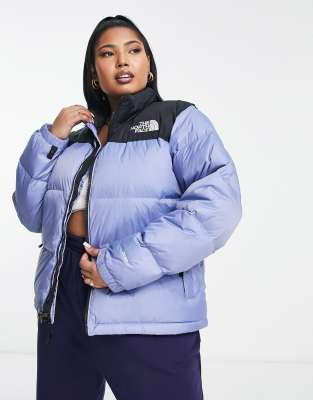 Blue and black shop north face puffer