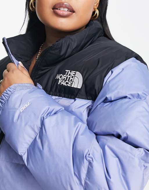 The North Face Plus 1996 Retro Nuptse down jacket in blue ASOS