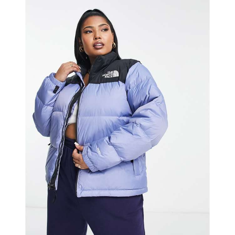 The North Face Plus 1996 Retro Nuptse down jacket in folk blue | ASOS