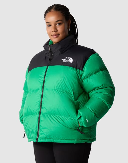 The North Face Plus - 1996 - Retro Nuptse - Giacca color smeraldo ottico