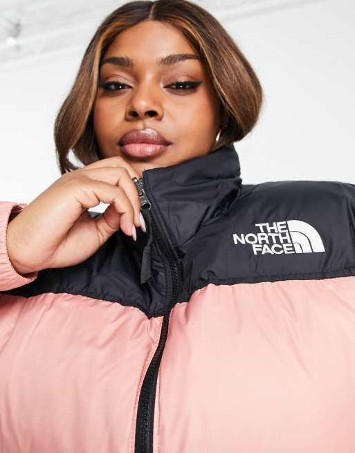 The North Face Plus 1996 Retro Nuptse jacket in pink | ASOS