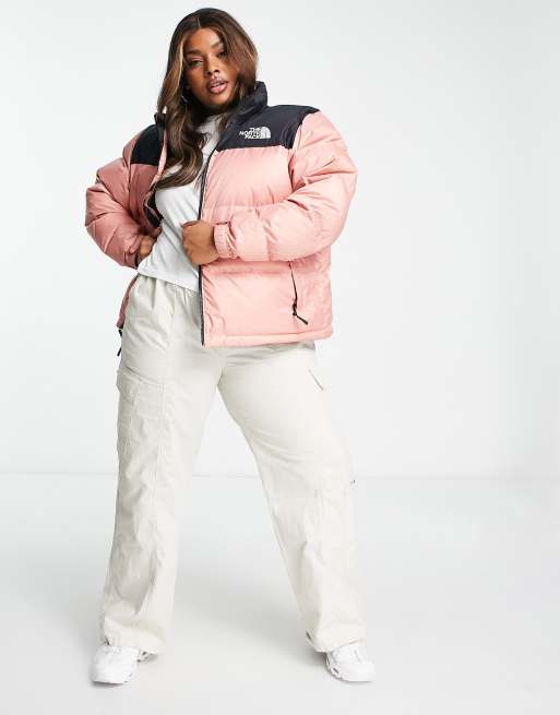 north face nuptse pink