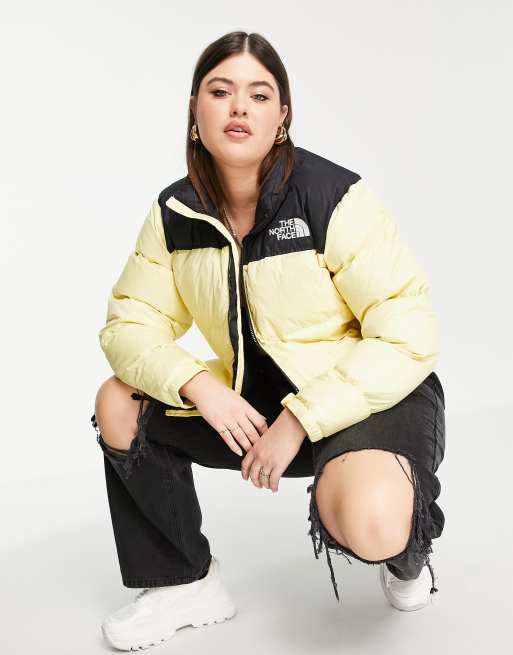 The North Face Plus 1996 Retro Nuptse jacket in yellow ASOS