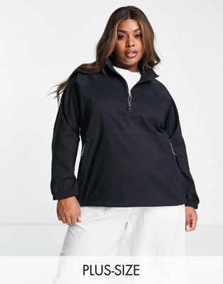 The North Face Plus Class V water repellent pullover jacket in black