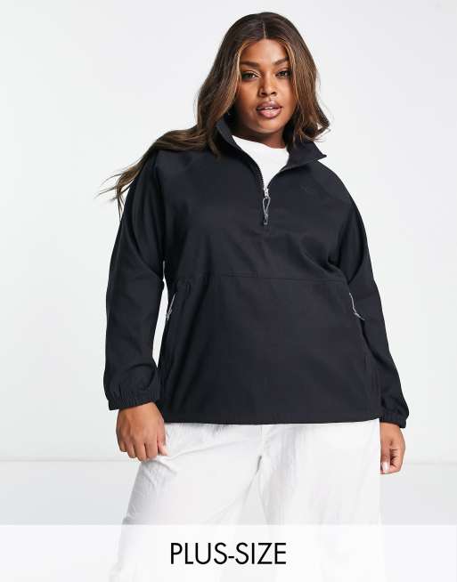 The North Face Plus Class V water repellent pullover jacket in black 