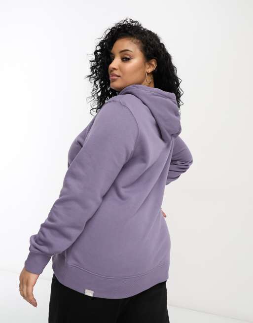 Womens purple north store face hoodie