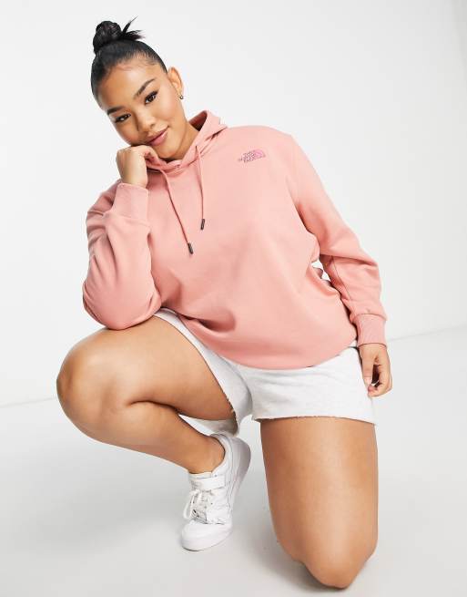 The North Face PLUS – Essential – Kapuzenpullover in Rosa 
