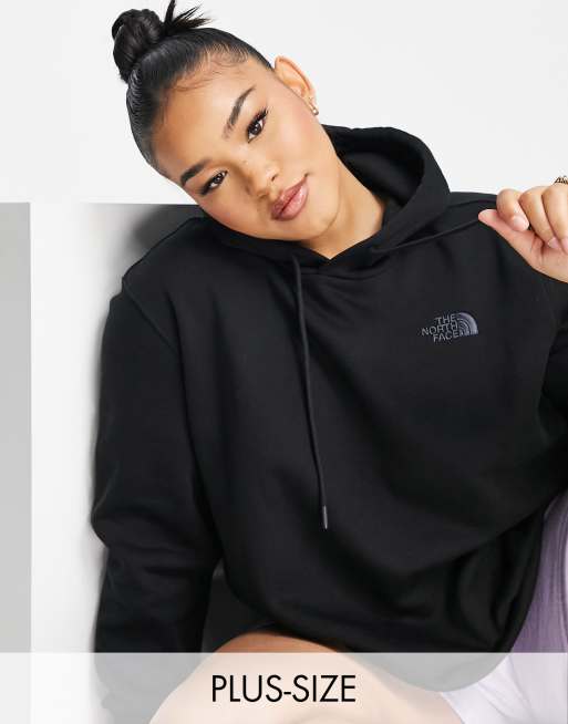 The North Face PLUS – Essential – Kapuzenpullover in Schwarz 