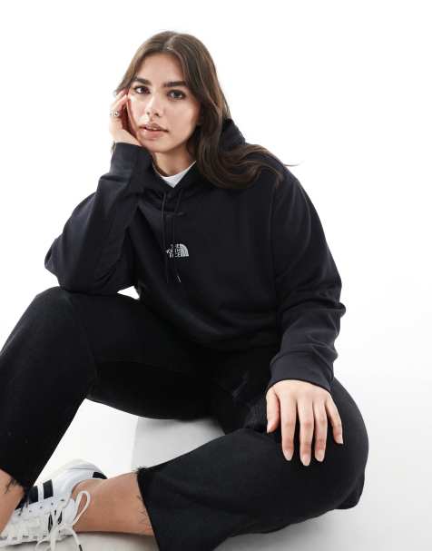 The North Face Plus - Felpa basic vestibilità comoda nera con cappuccio - view 1