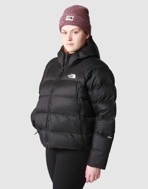 The North Face Plus Hyalite Daunen Pufferjacke in Schwarz mit Kapuze