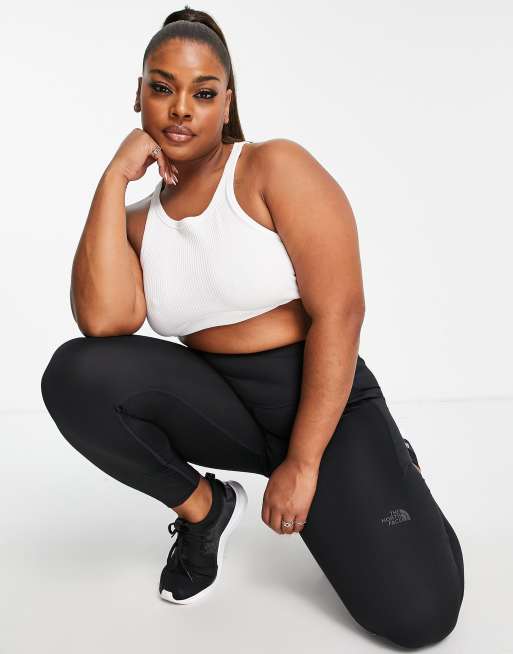 The North Face Training high waisted leggings in khaki Exclusive at ASOS