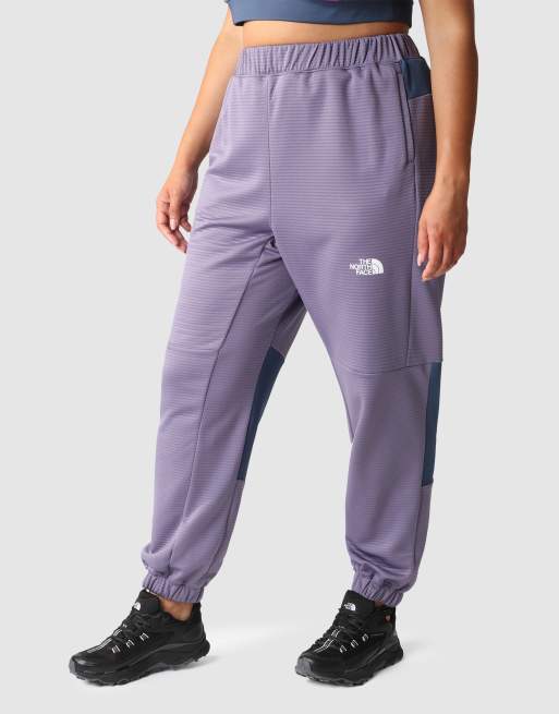The North Face - Plus - Mountain Athletics - Broek van fleece in paars en blauw