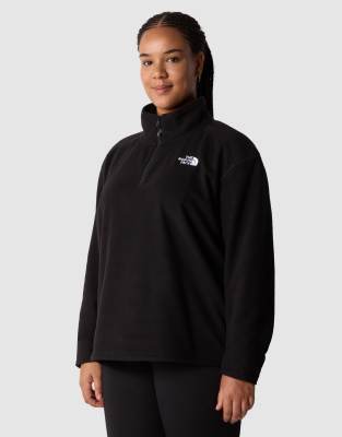 The North Face Plus - Polaire courte à col zippé - Noir