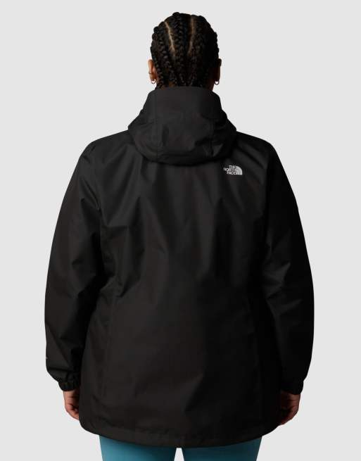The North Face - Plus - Quest - Jack in zwart en grijs, 2 van 4