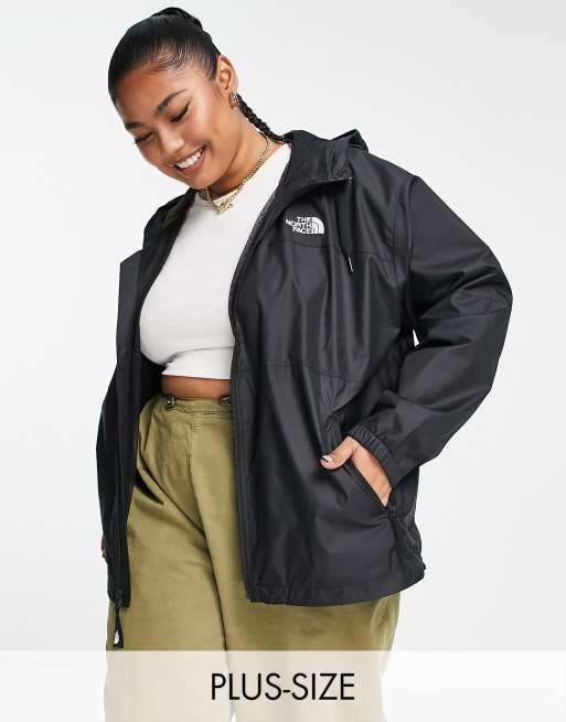 The North Face Plus Sheru hooded jacket in black | ASOS