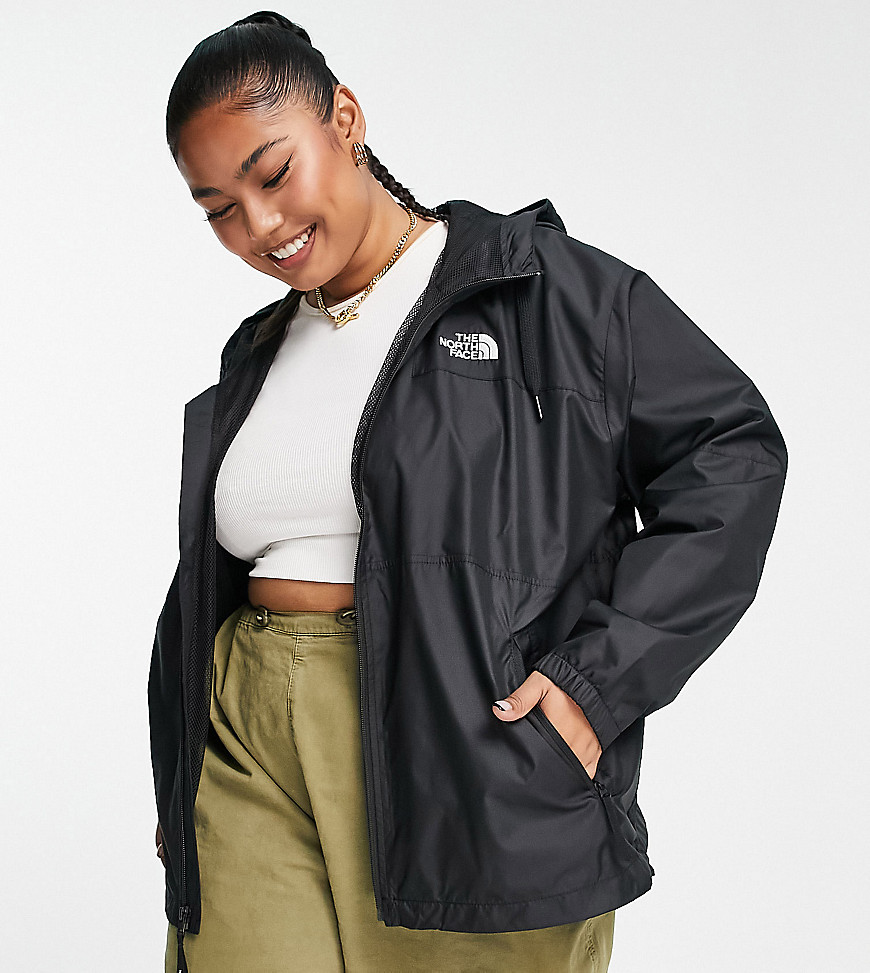 The North Face Plus Sheru hooded jacket in black