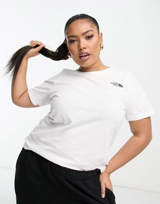The North Face Plus Simple Dome t-shirt in white