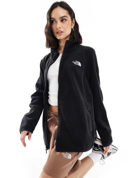 The North Face Plus size 100 glacier full-zip fleece in black - view 1