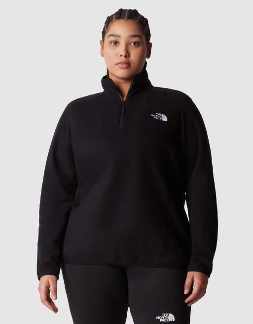 The North Face Plus Size - 100 Glacier - Polaire à col zippé - Noir