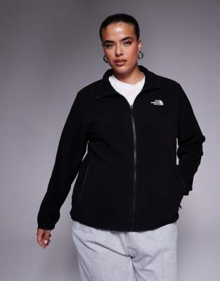 The North Face - Plus Size - Glacier - Fleecejacke mit Reißverschluss in TNF-Schwarz