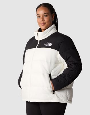The North Face Plus size himalayan insulated jacket in gardenia white