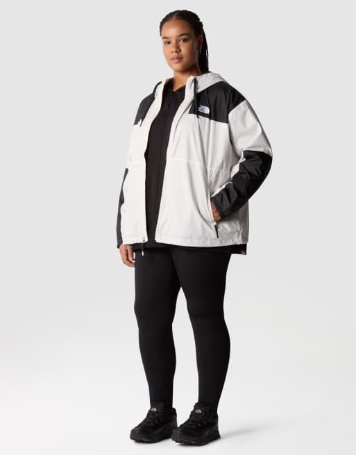 The North Face Plus size sheru jacket in gardenia white