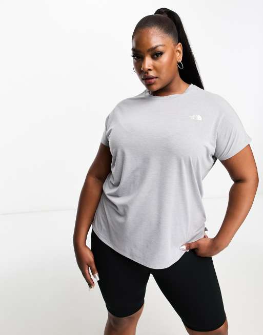 Women's Fitted T-Shirt Ladies Round Neck (size:1X- 17.5 Chest