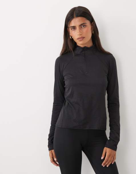 The North Face polaire Jaida à demi-zip en noir chiné - view 1
