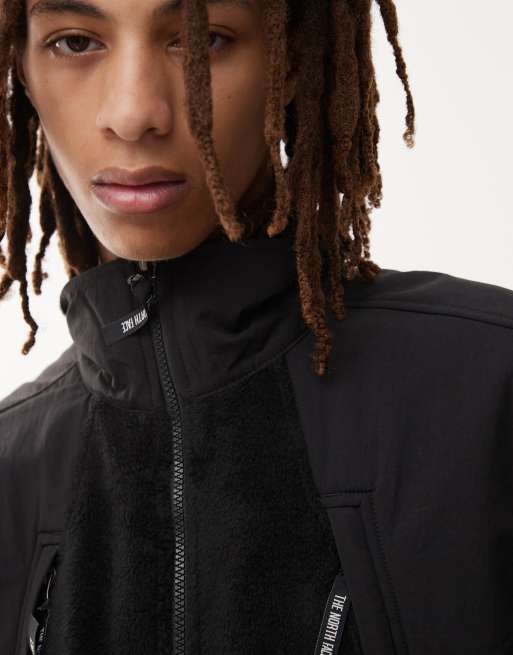 The North Face Polar Sun heavyweight pocket fleece jacket in black, 3 of 4