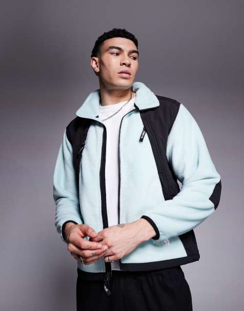 The North Face – Polar Sun – Jacke aus schwerem Fleece in Blau mit Tasche - view 1