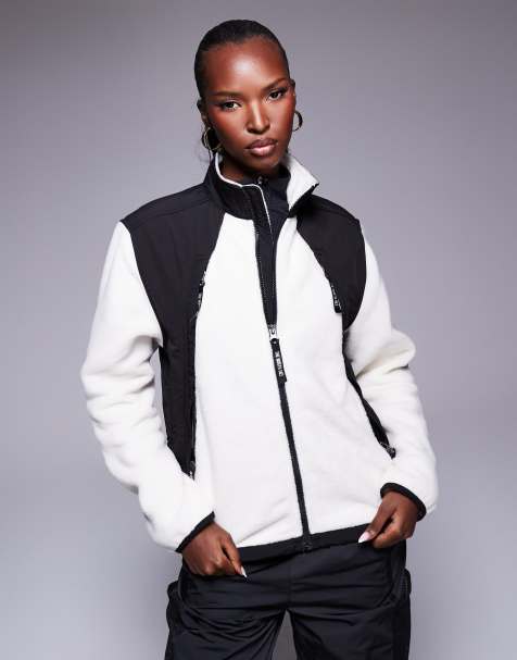 The North Face – Polar Sun – Schwere Fleece-Jacke in Wollweiß - view 1
