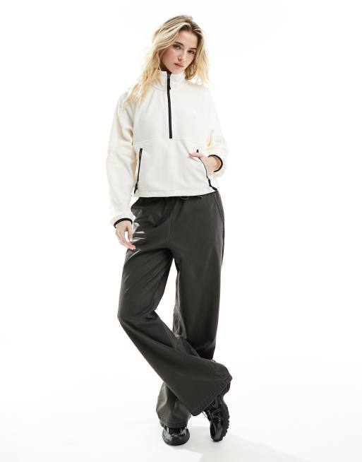 The North Face - Polartec 100 - Pile bianco sporco con zip corta, 2 di 4